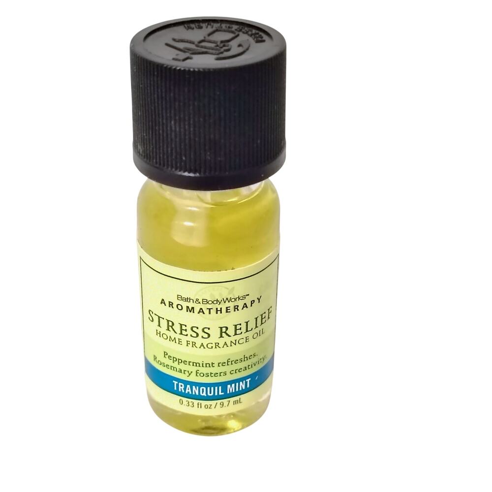 Bath & Body Works Tranquil Mint Stress Relief Home Fragrance Oil 0.33 oz Aroma